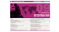 Desktop Screenshot of informe2009.coordinadoraongd.org
