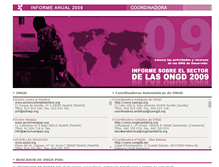 Tablet Screenshot of informe2009.coordinadoraongd.org