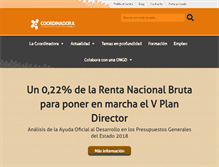 Tablet Screenshot of coordinadoraongd.org