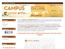Tablet Screenshot of campus.coordinadoraongd.org