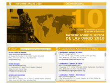 Tablet Screenshot of informe2010.coordinadoraongd.org