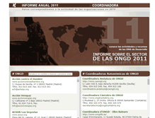 Tablet Screenshot of informe2011.coordinadoraongd.org